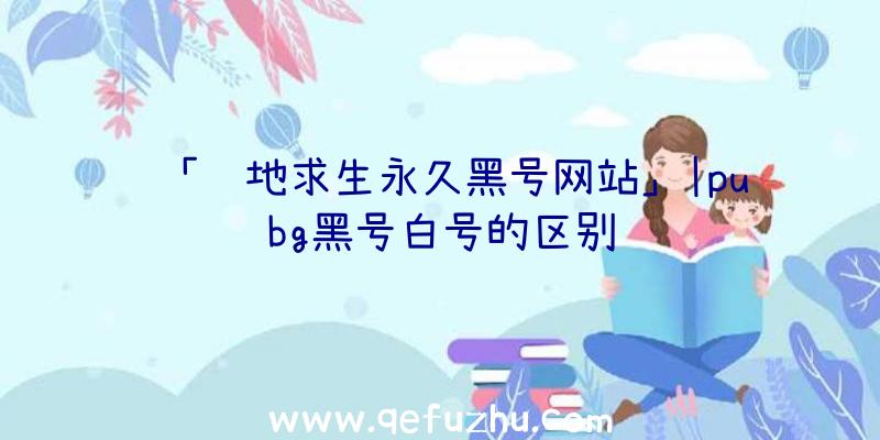 「绝地求生永久黑号网站」|pubg黑号白号的区别